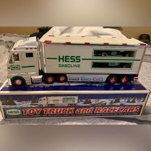 2003 Hess Toy Truck and Race Cars